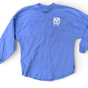 Disney World Spirit Jersey Blue Long Sleeve Women’s Shirt Small